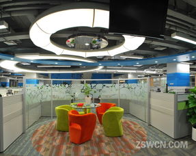 商務辦公精品工程 騰訊大廈 文化墻 辦公區域 休息區 電梯間裝飾設計